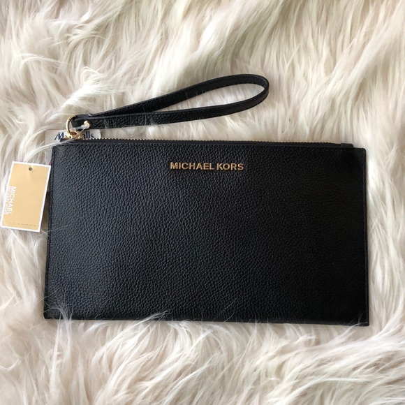 Michael Kors Handbags - Micheal Kors Wristlet Clutch Black NWT
